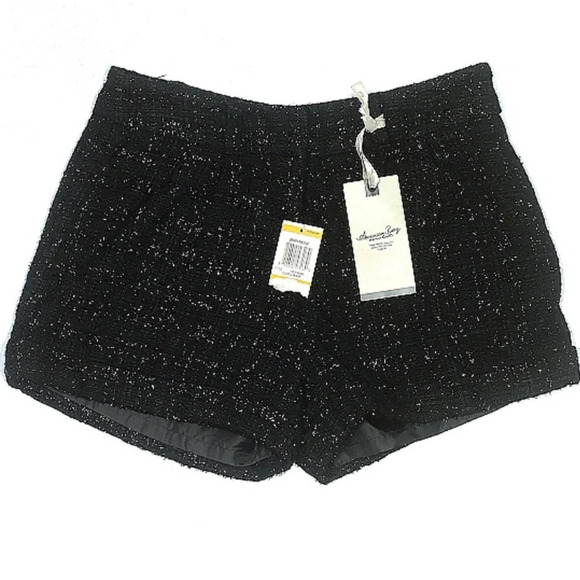 American Rag Pants - American Rag Metallic Sparkle tweed plaid dress Shorts NWT